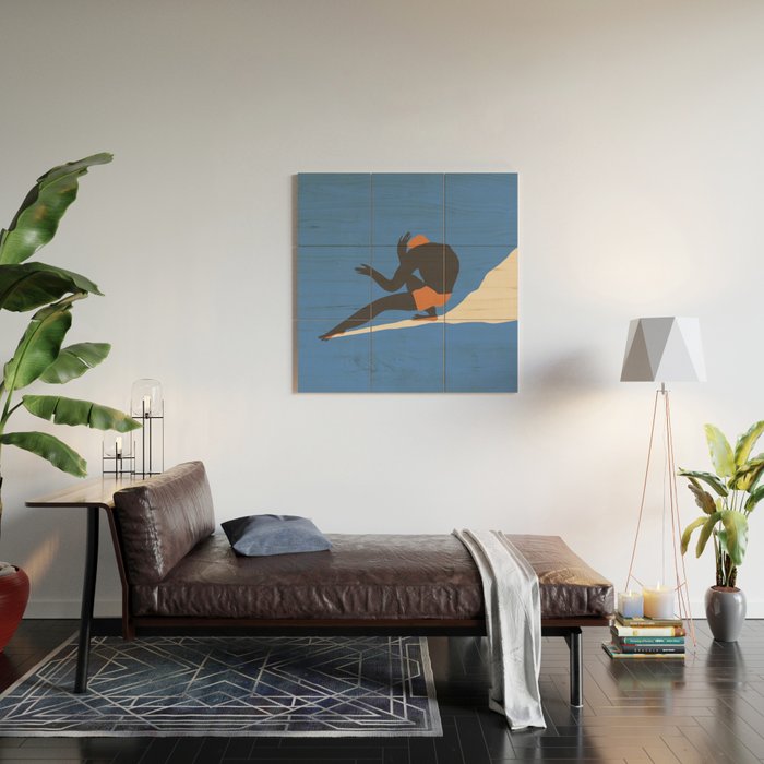 Surfer Wood Wall Art Gallery Image 2