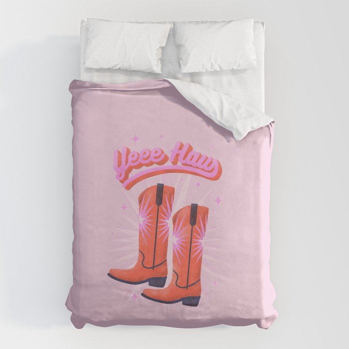 YEEE HAW Cowgirl Boots Duvet Cover Gallery Image 6