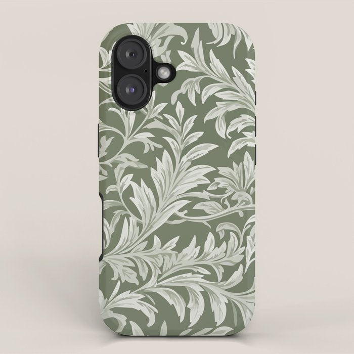 Countryside Bloom Sage Leaf iPhone Case Gallery Image 1