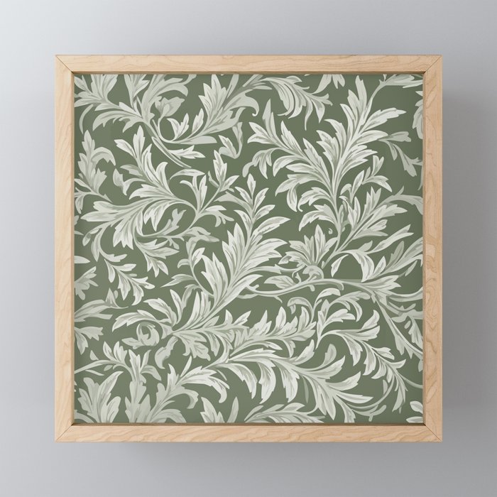 Countryside Bloom Sage Leaf Mini Art Print Gallery Image 1