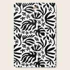 Black and white tropical summer nature pattern Cutting Board Gallery Image 1