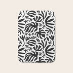 Black and white tropical summer nature pattern Bath Mat Gallery Image 1