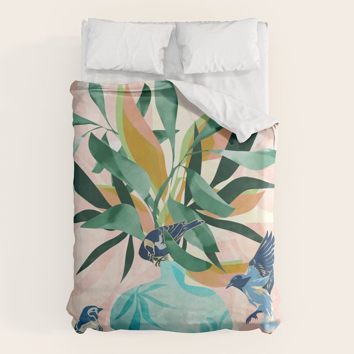 Vintage Vase Abstract Duvet Cover Gallery Image 6