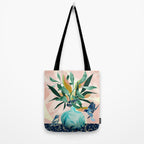 Vintage Vase Abstract Tote Bag Gallery Image 2