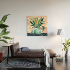 Vintage Vase Abstract Wood Wall Art Gallery Image 2