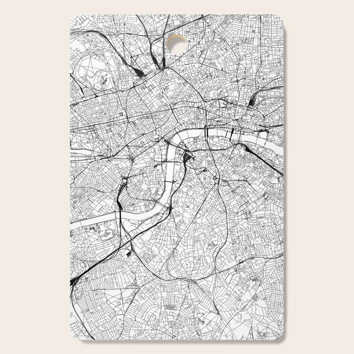 London White Map Cutting Board Gallery Image 1