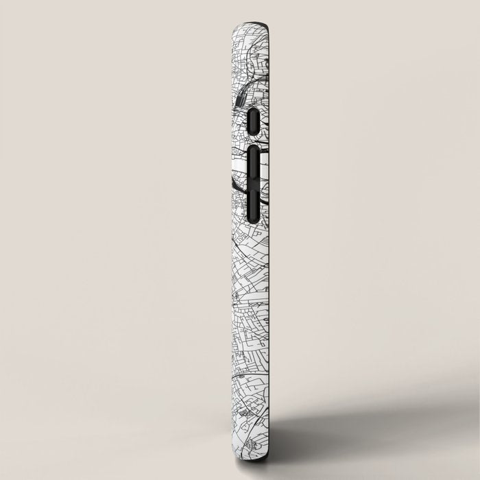 London White Map iPhone Case Gallery Image 2