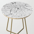 London White Map Side Table Gallery Image 2