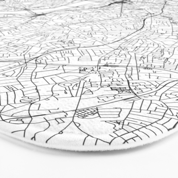 London White Map Bath Mat Gallery Image 3