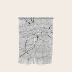 London White Map Wall Hanging Gallery Image 1