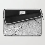 London White Map Laptop Sleeve Gallery Image 2
