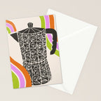 Moka Pot Rainbow - Cream Stationery Card Gallery Image 2