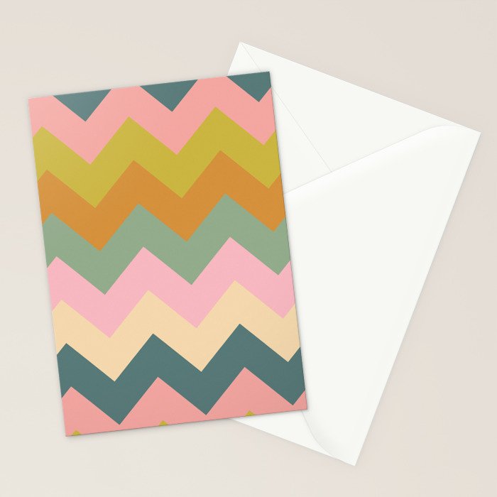 Zigzag pattern Stationery Card Gallery Image 2