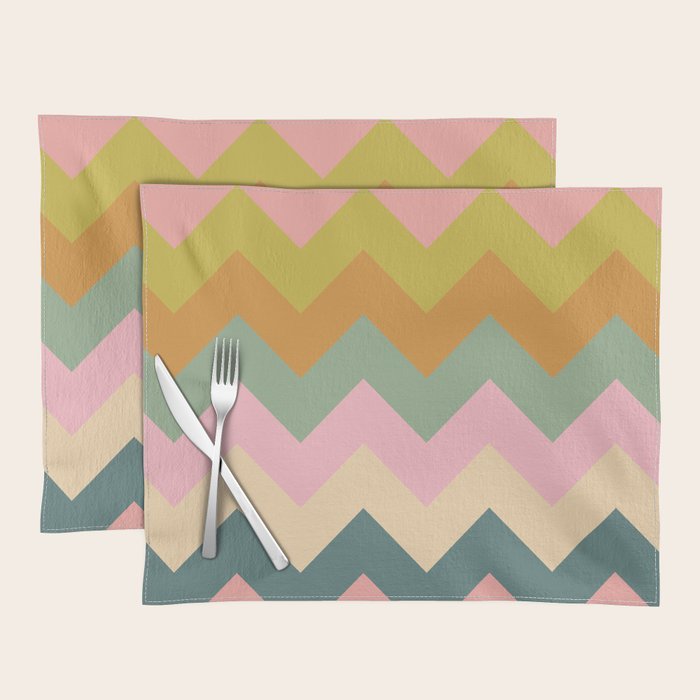 Zigzag pattern Placemat Gallery Image 1