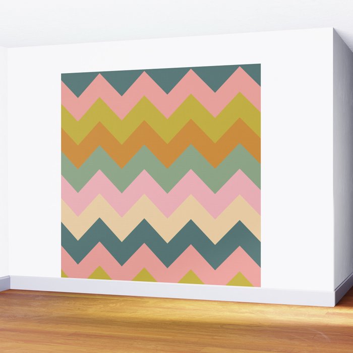 Zigzag pattern Wall Mural Gallery Image 2