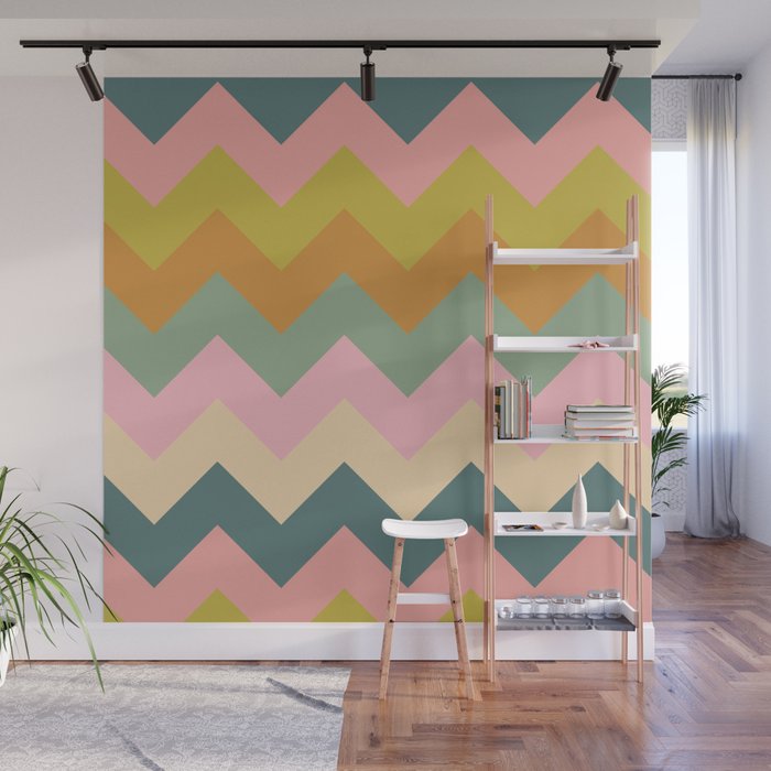 Zigzag pattern Wall Mural Gallery Image 1