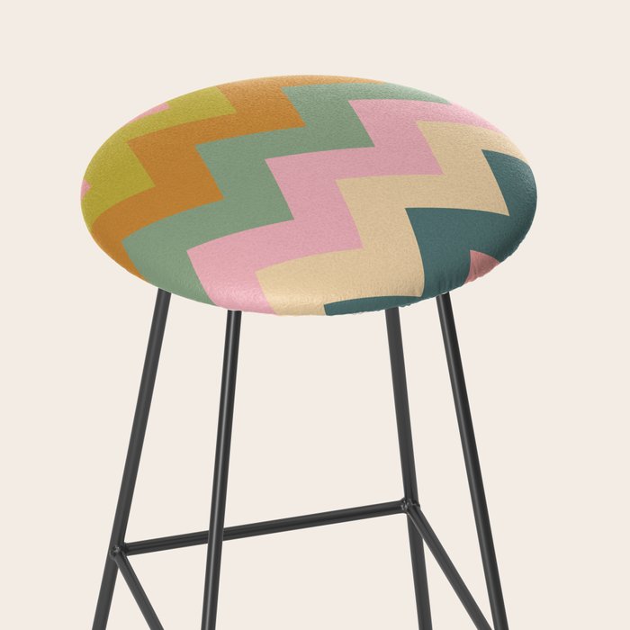 Zigzag pattern Stool Gallery Image 2