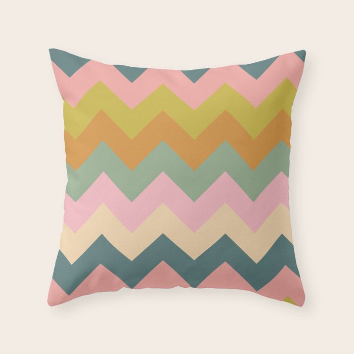 Zigzag pattern Throw Pillow Gallery Image 1