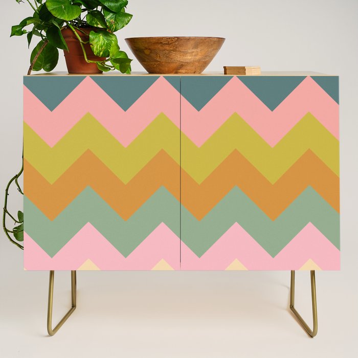 Zigzag pattern Credenza Gallery Image 1