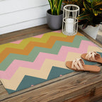 Zigzag pattern Outdoor Rug Gallery Image 2