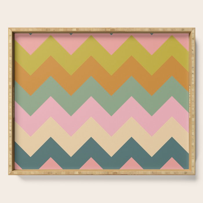 Zigzag pattern Serving Tray Gallery Image 1