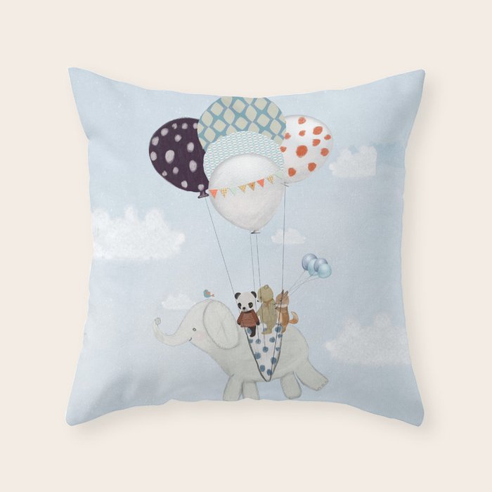 little skies Throw Pillow Gallery Image 6