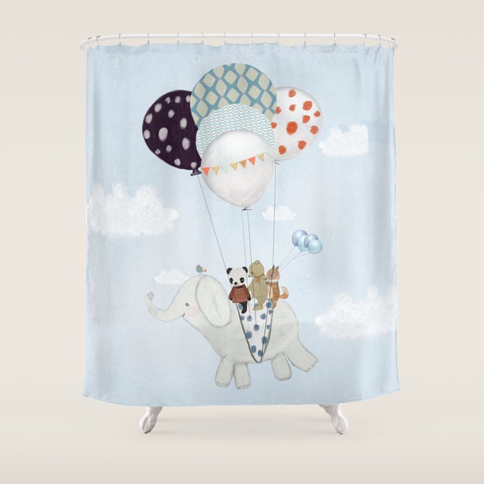 little skies Shower Curtain Gallery Image 1