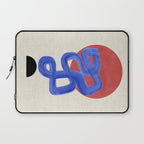 Blue Spiral Eclipse Laptop Sleeve Gallery Image 1
