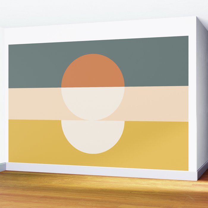 Abstract Geometric 02B Wall Mural Gallery Image 2