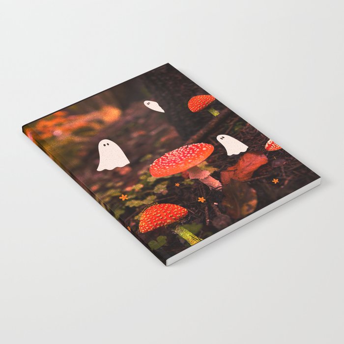 Autumn Ghost Forest Collage Notebook Gallery Image 1