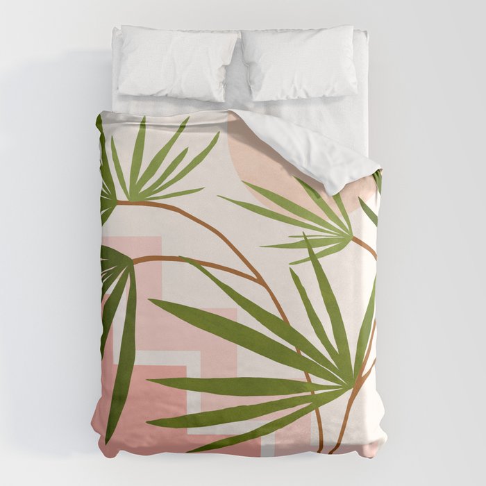 Summer in Belize Abstract Landscape Duvet Cover Gallery Image 6