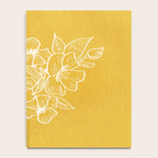 Scandinavian Brushed Gold Floral Ornament | Tropical Line Art Notebook Gallery Image 4