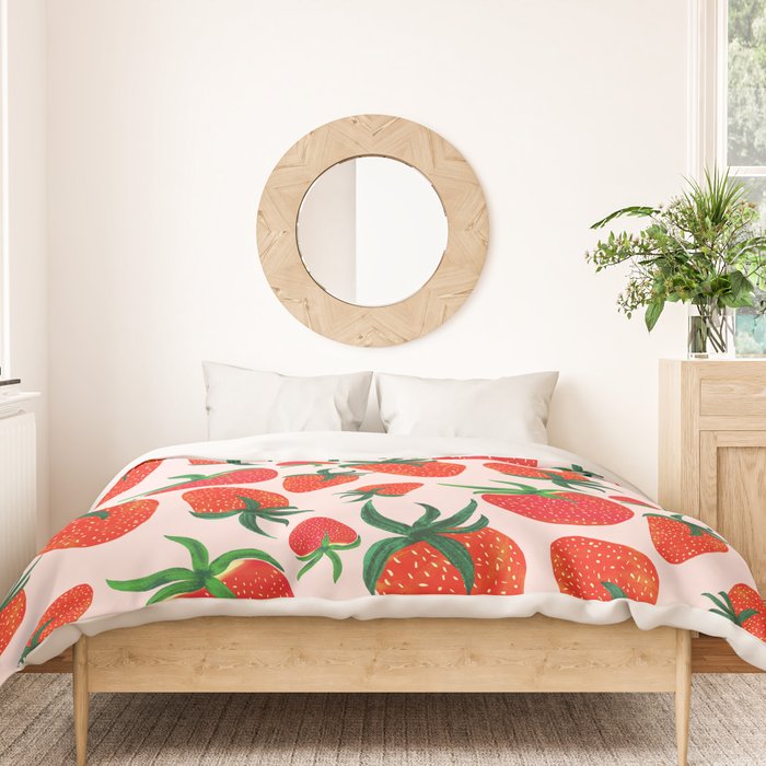 Strawberry Harvest Duvet Cover Gallery Image 3