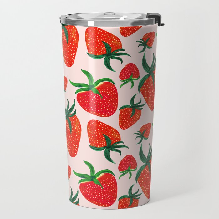 Strawberry Harvest Travel Mug Gallery Image 2