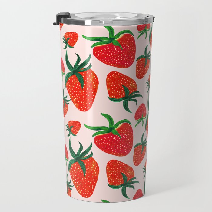 Strawberry Harvest Travel Mug Gallery Image 3