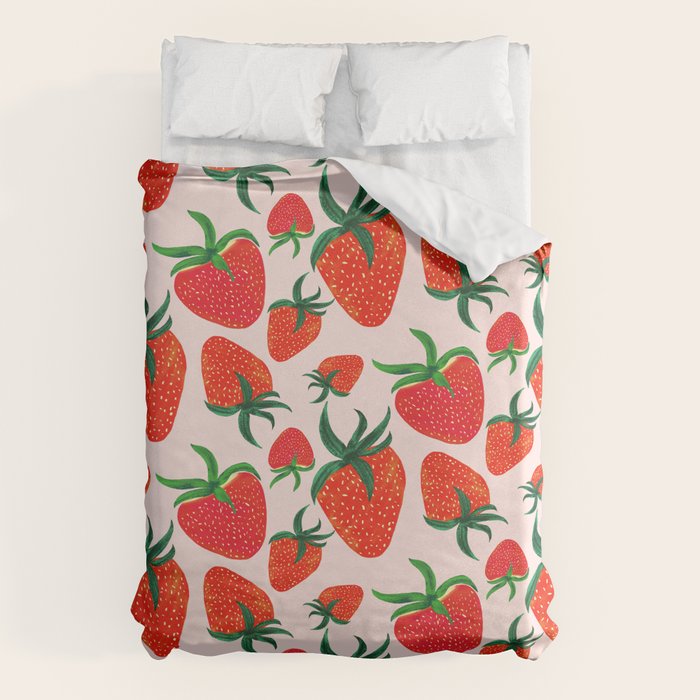 Strawberry Harvest Duvet Cover Gallery Image 6