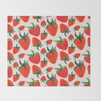 Strawberry Harvest Throw Blanket Gallery Image 2