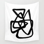 A Family Of Five White Background Wall Tapestry Gallery Image 4