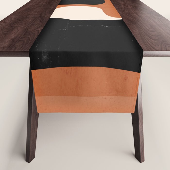 Modern Abstract Minimal Shapes 108 Table Runner Gallery Image 1