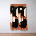 Modern Abstract Minimal Shapes 108 Window Curtain Gallery Image 3