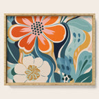 Austin Flower Market Print Serving Tray Gallery Image 1