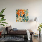 Austin Flower Market Print Wood Wall Art Gallery Image 2