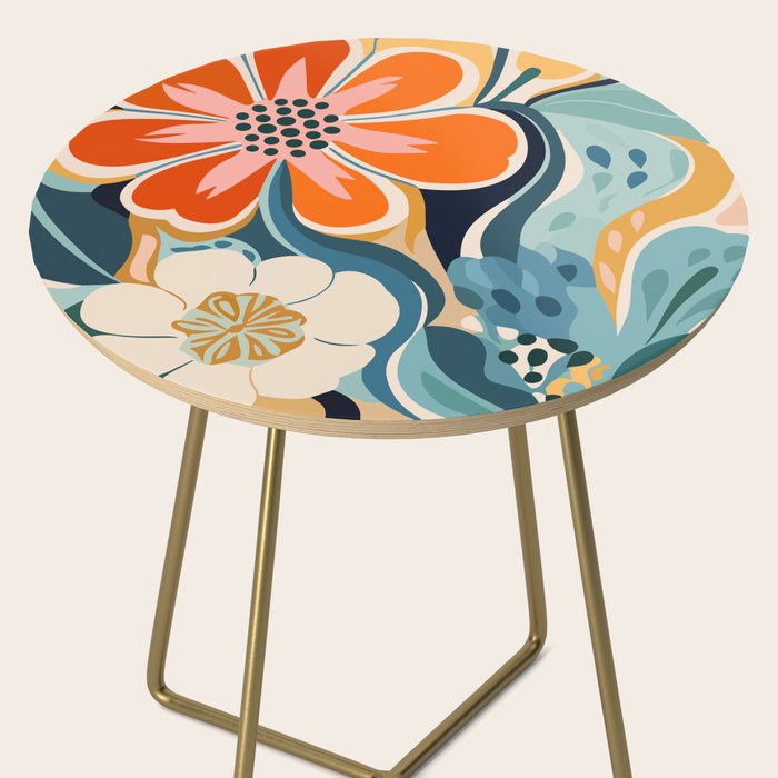 Austin Flower Market Print Side Table Gallery Image 2