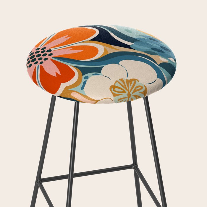 Austin Flower Market Print Stool Gallery Image 2