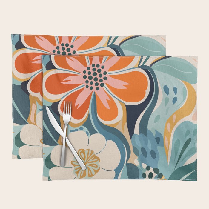 Austin Flower Market Print Placemat Gallery Image 1
