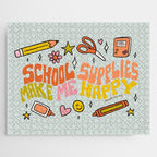 School Supplies Make Me Happy Jigsaw Puzzle Gallery Image 1