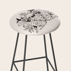 Cheetah Symmetry lines  Stool Gallery Image 2