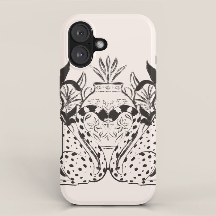 Cheetah Symmetry lines  iPhone Case Gallery Image 1