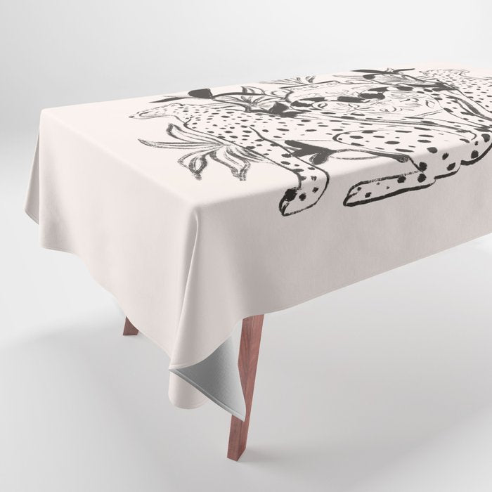 Cheetah Symmetry lines  Tablecloth Gallery Image 1