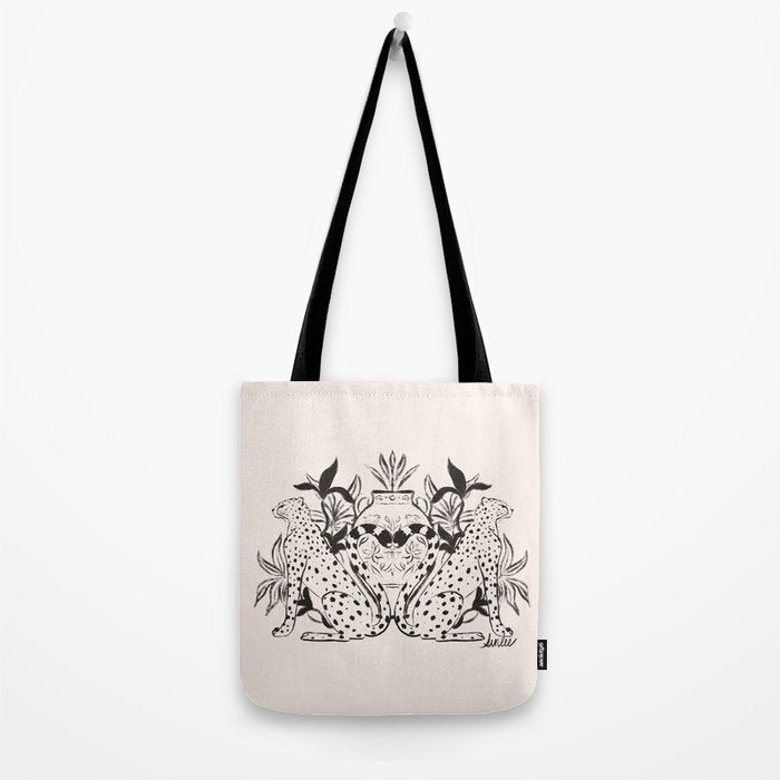 Cheetah Symmetry lines  Tote Bag Gallery Image 2